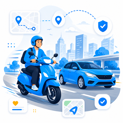 Ride bike or car